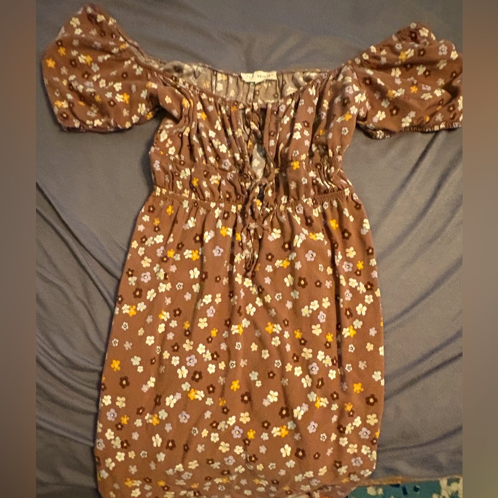 LA Hearts Off Shoulder Mini Dress for Summer
